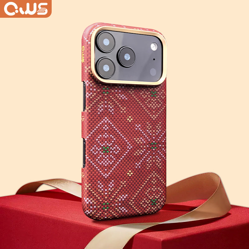 Aramid Fiber Magnetic Phone Case for iPhone 17