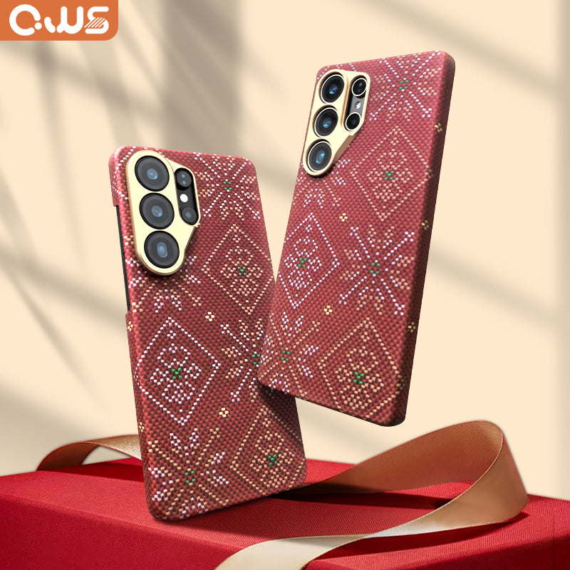 Aramid Fiber Set of Magnetic Ring Phone Case for Samsung Galaxy S26 Ultra Multicolored