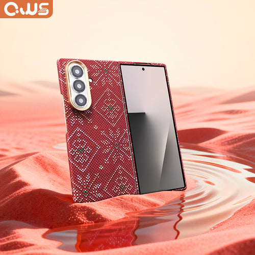 Aramid Fiber Magnetic  Phone Case for Samsung Galaxy Z Fold7 Multicolored Set