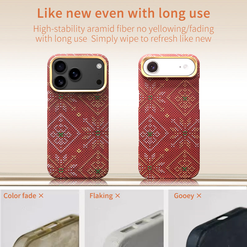 Aramid Fiber Magnetic Phone Case for iPhone 17