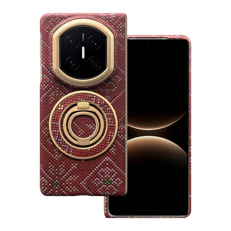 Aramid Fiber Magnetic  Phone Case for HUAWEI Mate X7  Multicolored