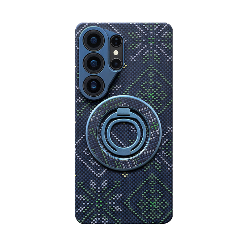 Aramid Fiber Set of Magnetic Ring Phone Case for Samsung Galaxy S26 Ultra Multicolored