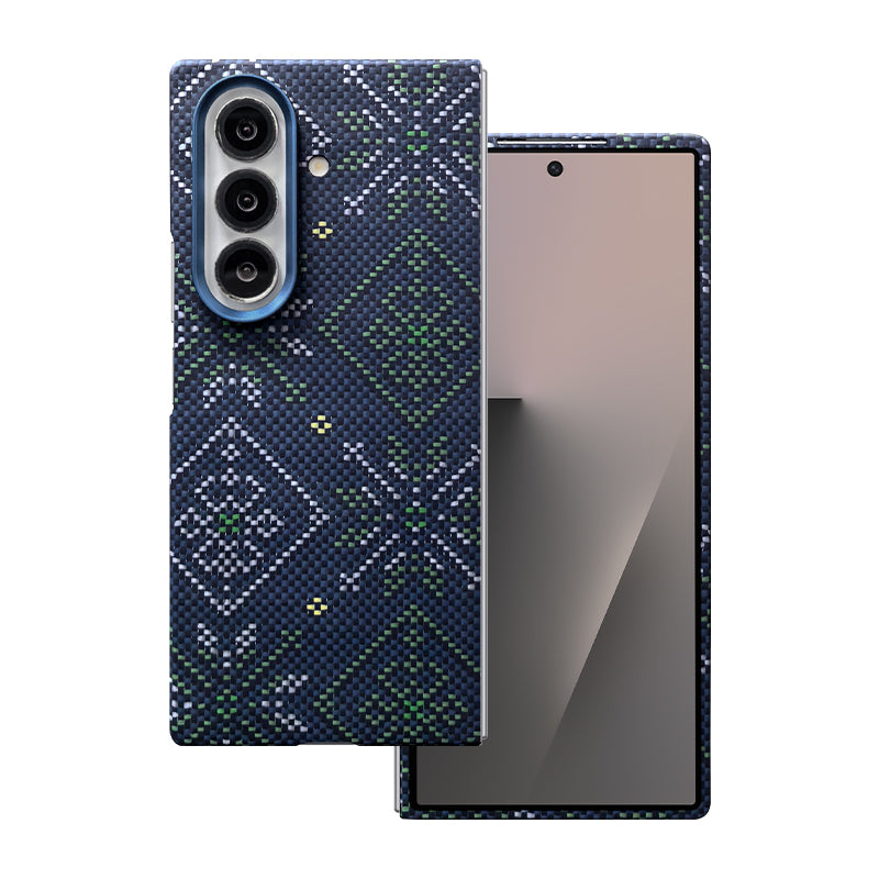 Aramid Fiber Magnetic  Phone Case for Samsung Galaxy Z Fold7 Multicolored Set