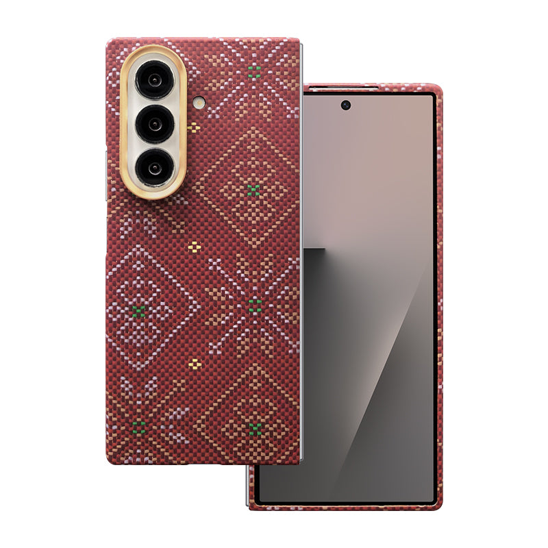 Aramid Fiber Magnetic  Phone Case for Samsung Galaxy Z Fold7 Multicolored Set